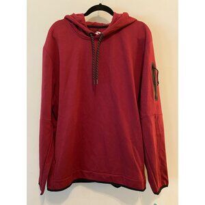 NWT MTA Sports Red Hoodie Has Zipper Pockets XL